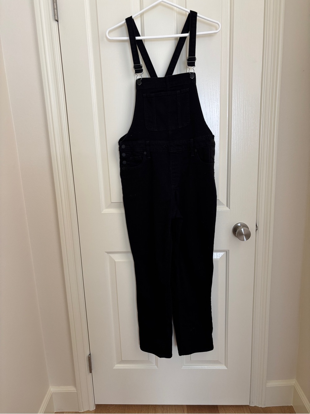 Black Denim Overalls